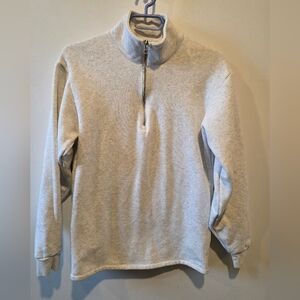 Oraki Sweater Light Gray With Zip And Pockets